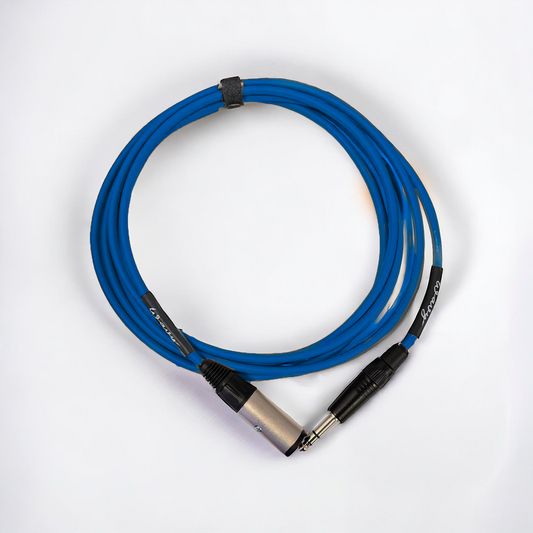 Locking Headphone Extension Cable (Blue)